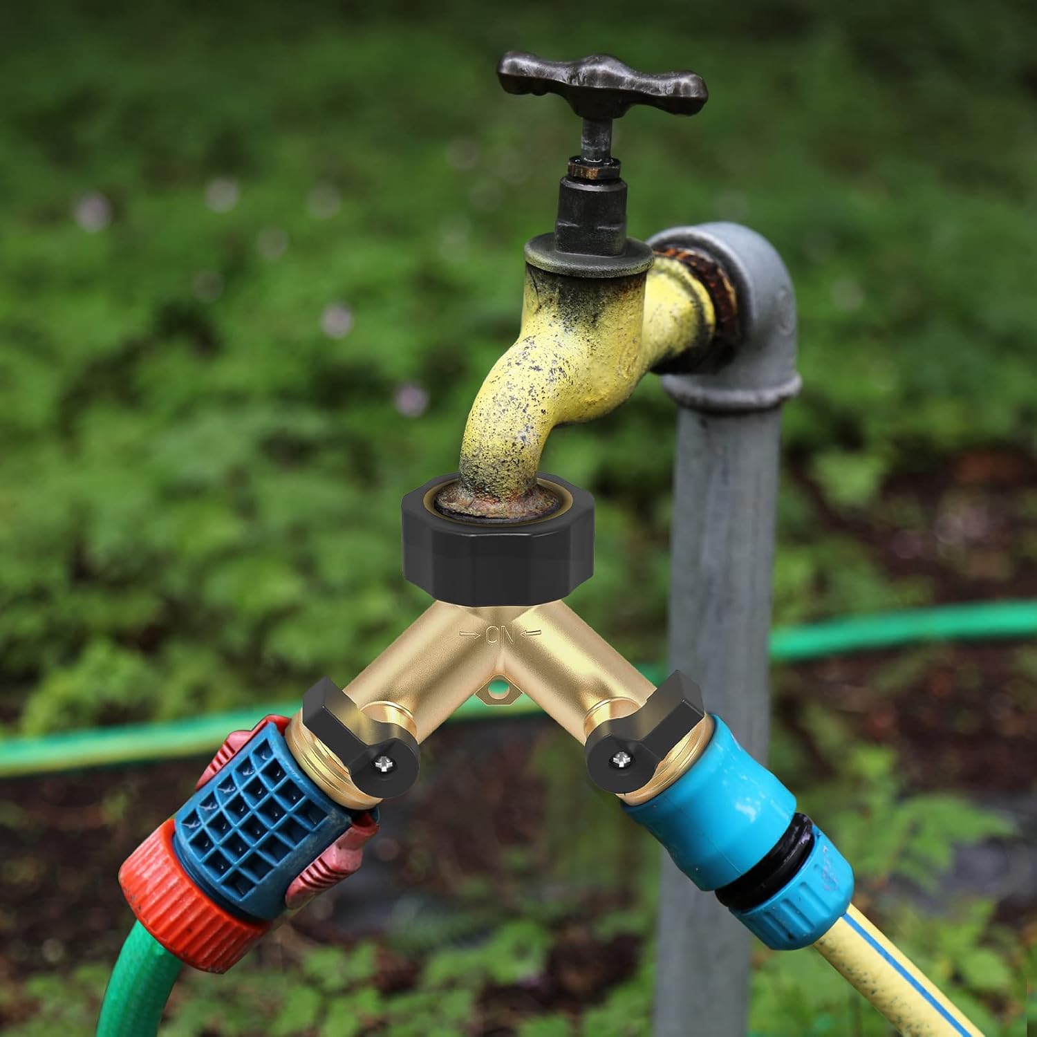 Twinkle Star 2 Way Garden Hose Splitter 3/4" GHT
