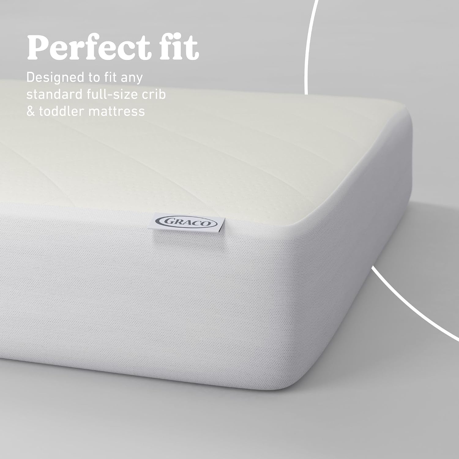 Graco Premium Waterproof Crib and Toddler Mattress Protector, 2 Pack