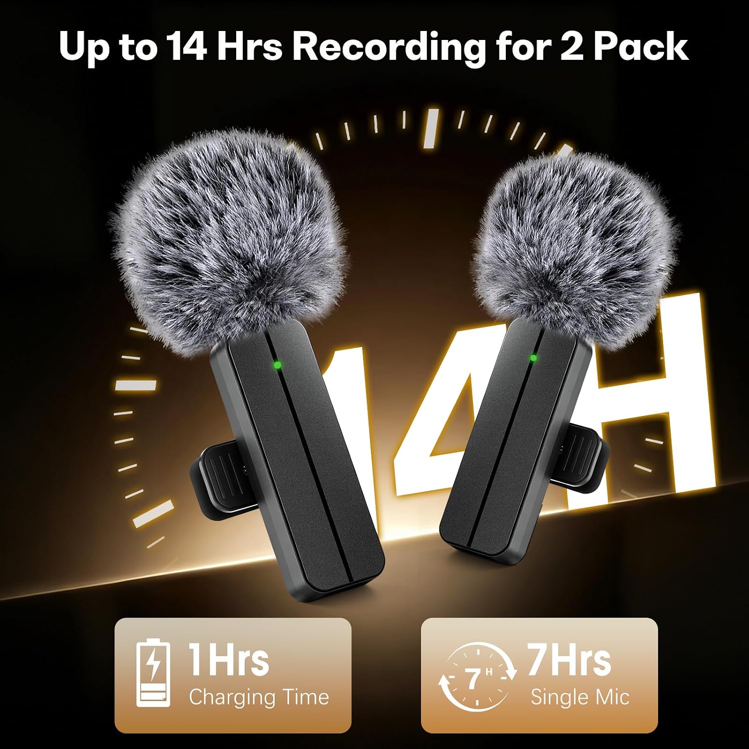 3 in 1 Wireless Mini Microphone for iPhone Android Phone Camera: Lavalier Lapel Mic for Video Recording - Noise Cancelling Clip on Shirt Microphones for Tiktok YouTube Podcast Vlogging