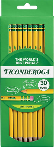 Ticonderoga Wood-Cased Pencils, Pre-Sharpened