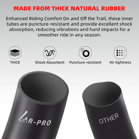 AR-PRO 2.75/3.00-12" (80/100-12) Dirt Bike Inner Tubes, Heavy Duty Motorcycle Inner Tube with TR4 Straight Valve, Compatible with Honda CRF70F/XR70, Yamaha TTR 90, Kawasaki, and More (1-Pack)