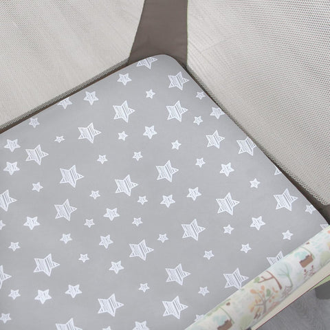 Pack and Play Sheets Girl, Mini Crib Sheets, Stretchy Playard Fitted Sheet