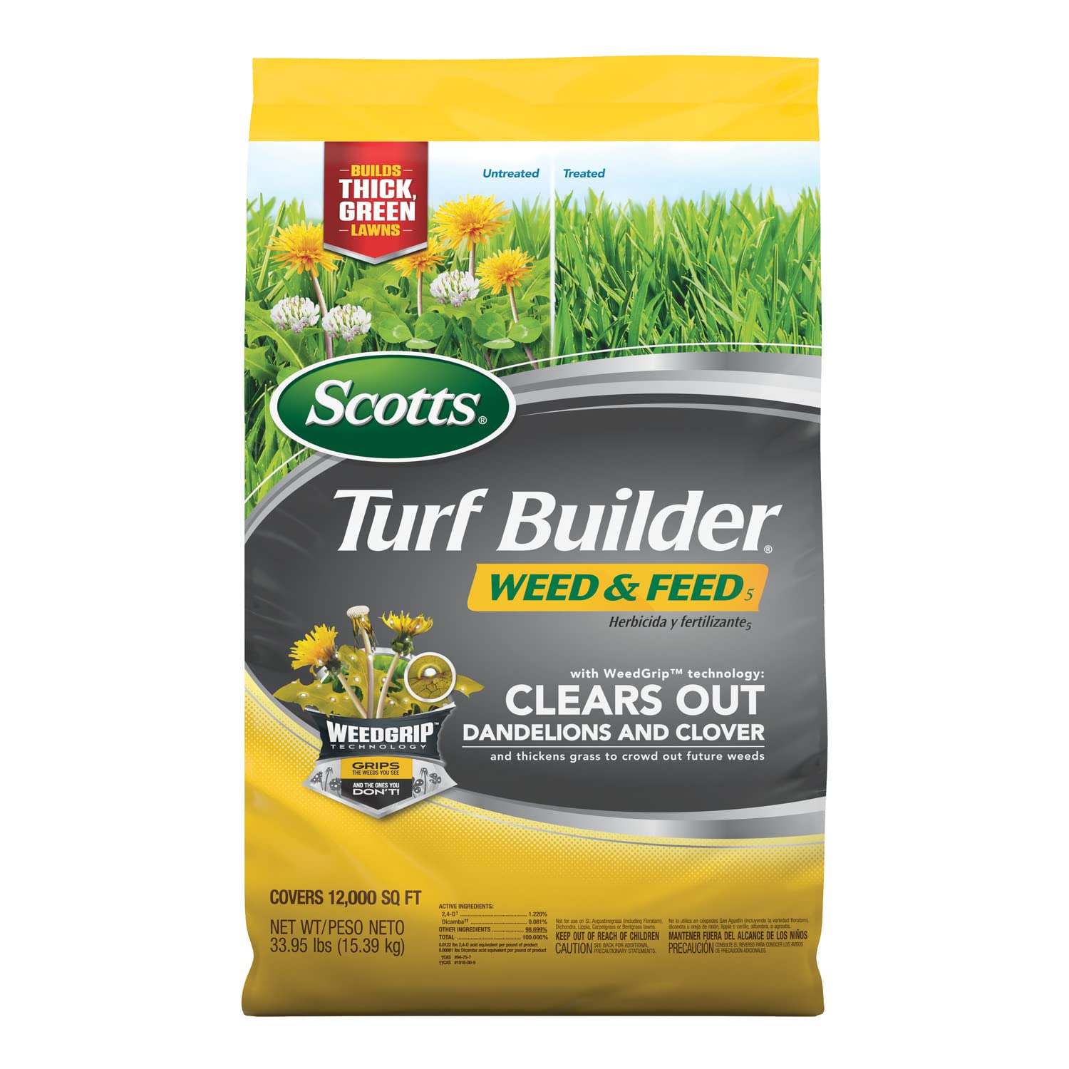 Scotts Turf Builder Weed & Feed5, 33.95 lbs.