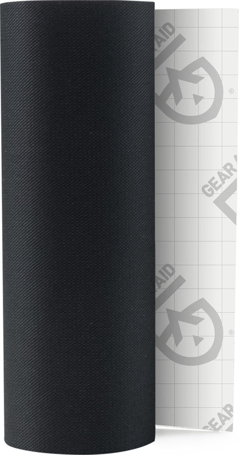 GEAR AID Tenacious Tape 3" x 20" Nylon Fabric Repair, Black, 1 Roll