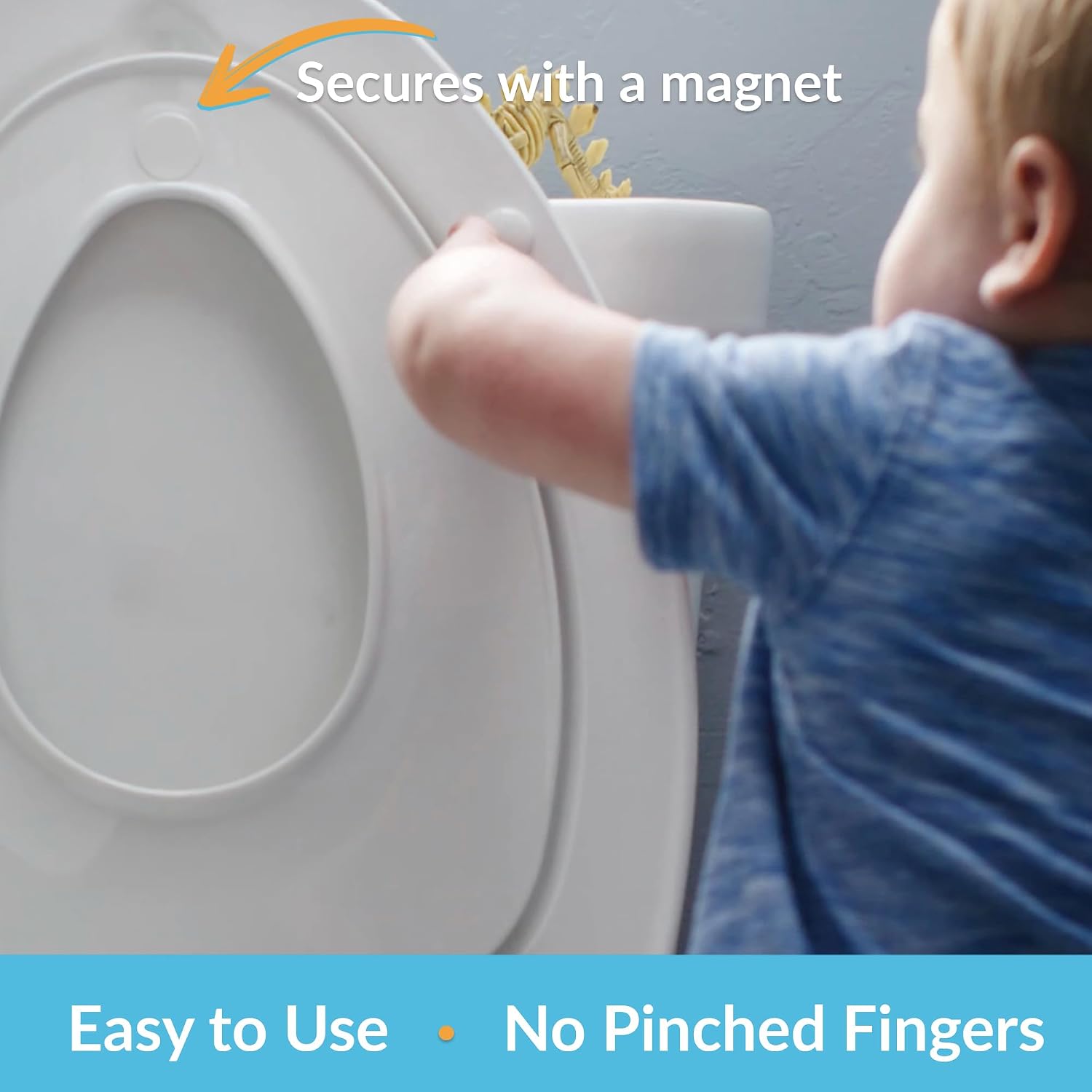 Mayfair NextStep2 Toilet Seat with Built-In Potty Training Seat, Slow-Close, Removable that will Never Loosen, Elongated, White