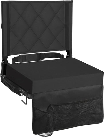 Sheenive Stadium Seats with Back Support, Padded Bleacher Seat Cushion