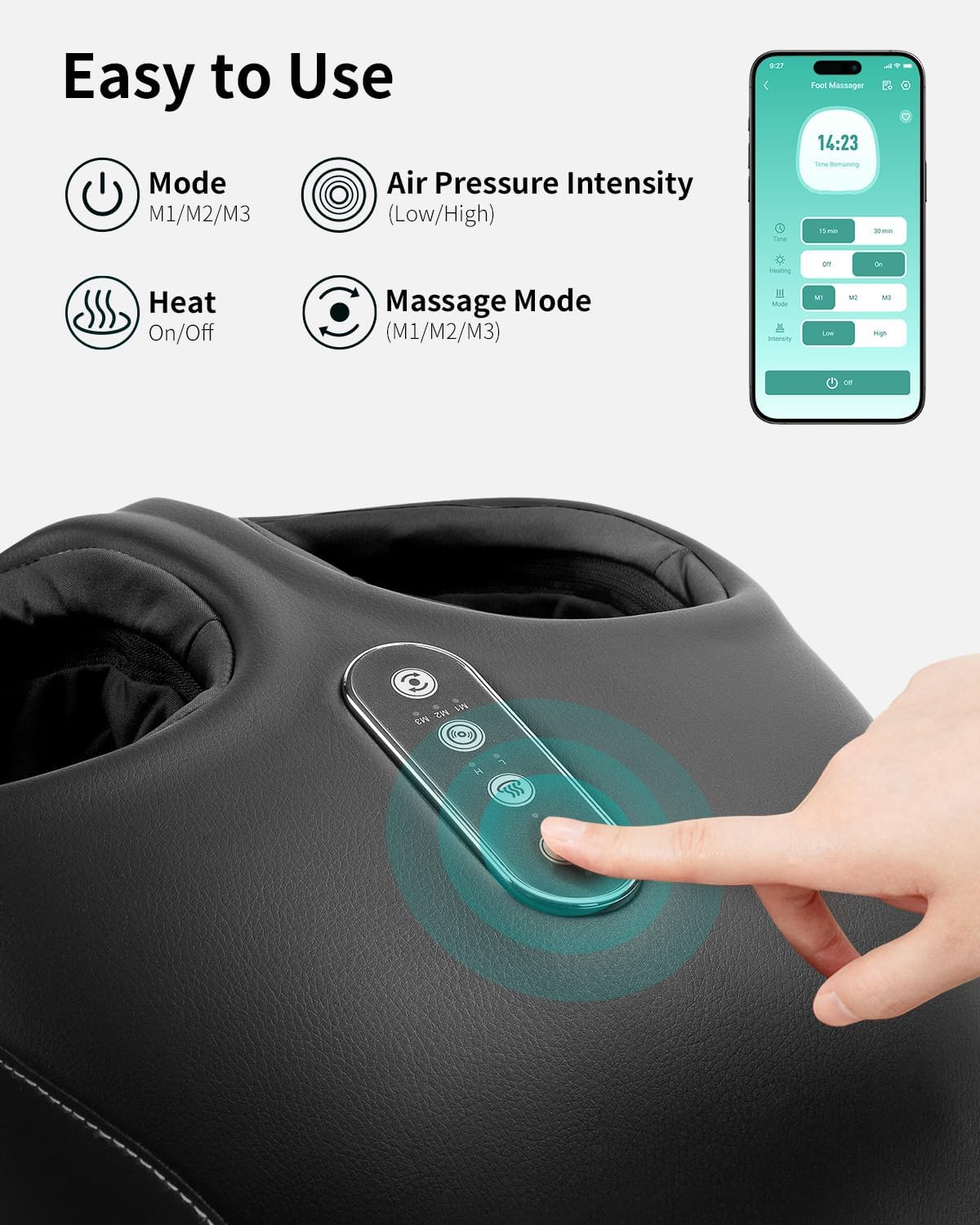 Nekteck Foot Massager with Remote APP Control, HSA Eligible FSA