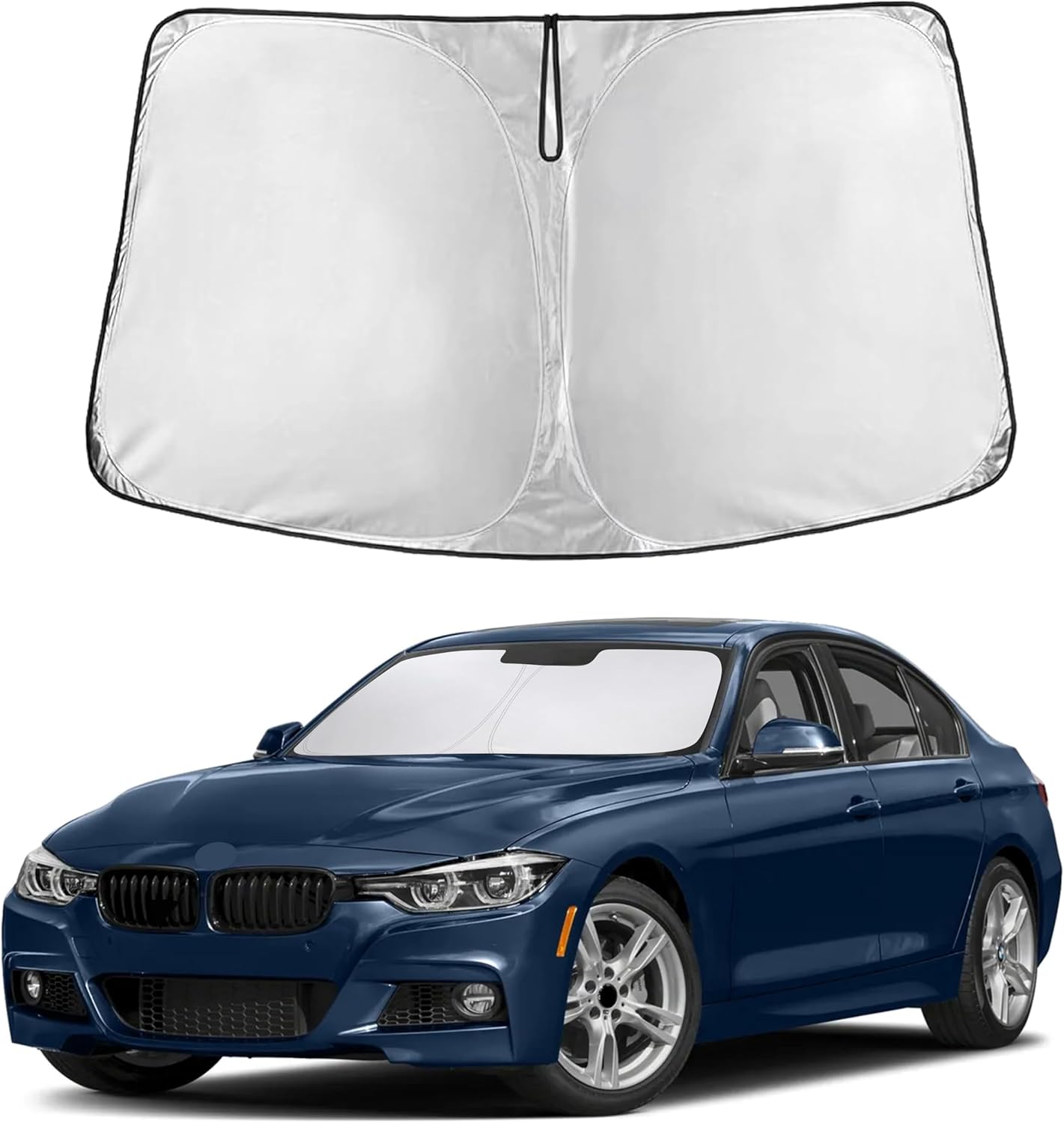 EcoNour Windshield Sunshade Compatible for BMW 3 Series 2013-2016 2017 2018