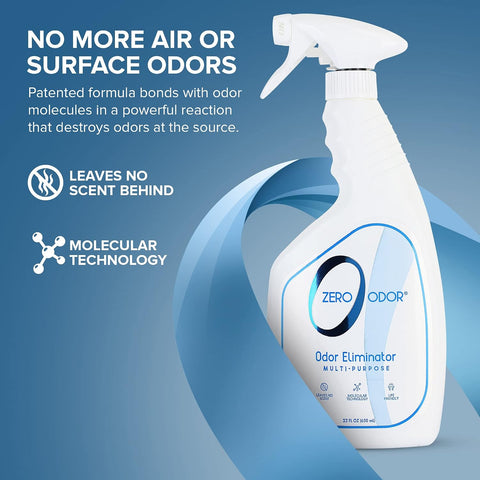 Zero Odor Multi-Purpose Odor Eliminator, Fabric & Room Deodorizer, 22 oz
