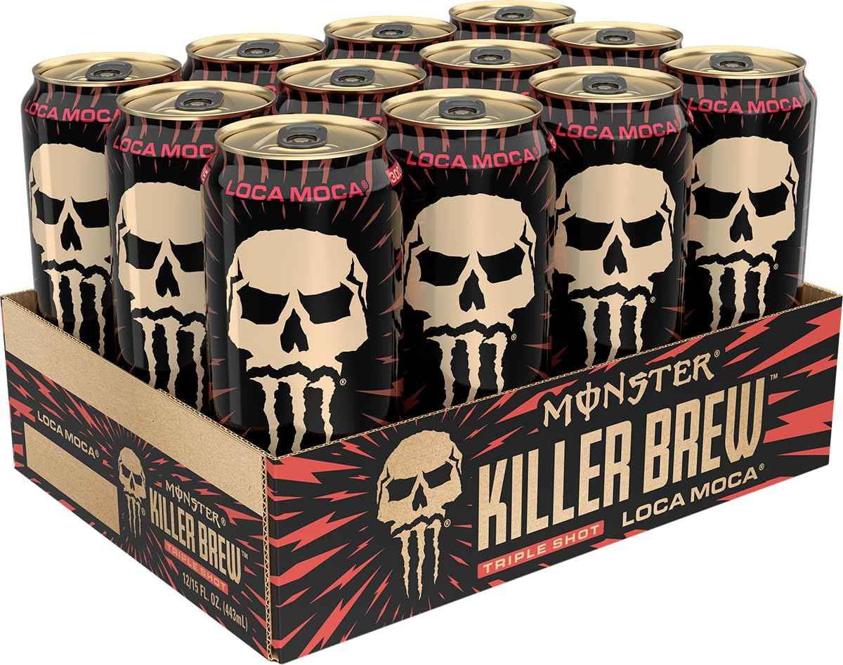 Monster Energy Killer Brew Loca Moca, 15 Fl Oz | Pack of 12