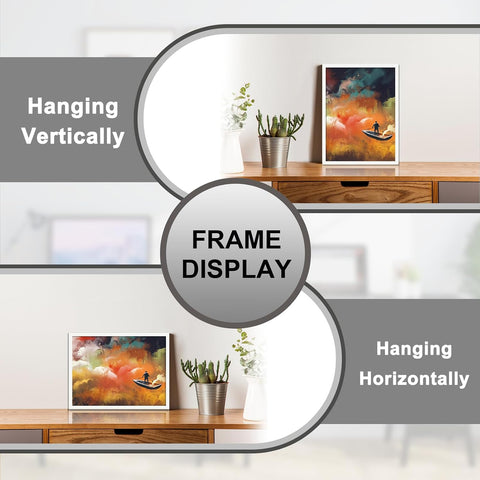 FULDGAENR 12x16 Picture Frame, White Frames for 12 x 16 Inch Photo Poster