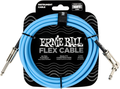 Ernie Ball Flex Instrument Cable Straight/Straight 20ft - Black (P06435)