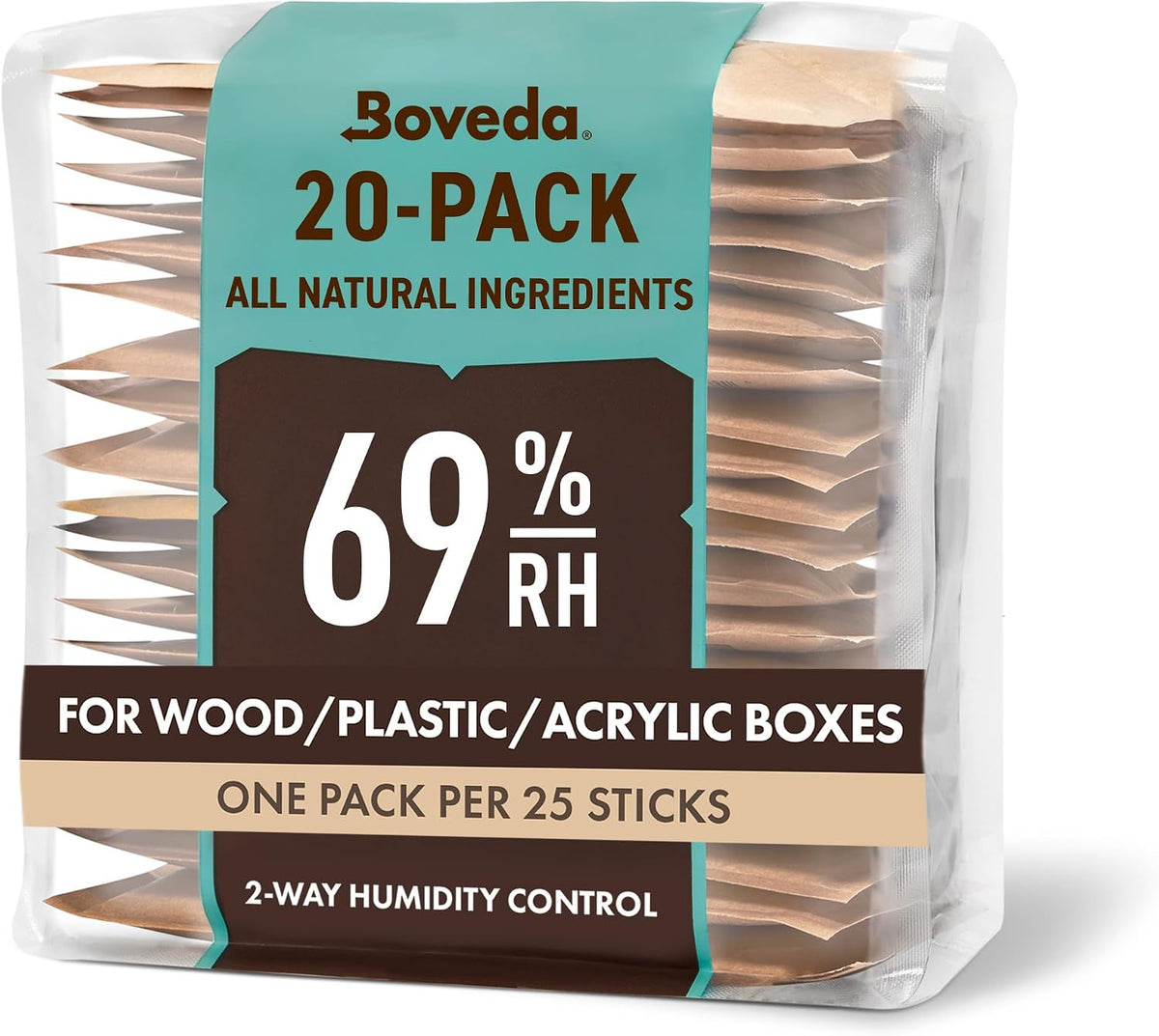 Boveda 69% Humidity Control Packs, Size 60, 20-Pack – Standard Use