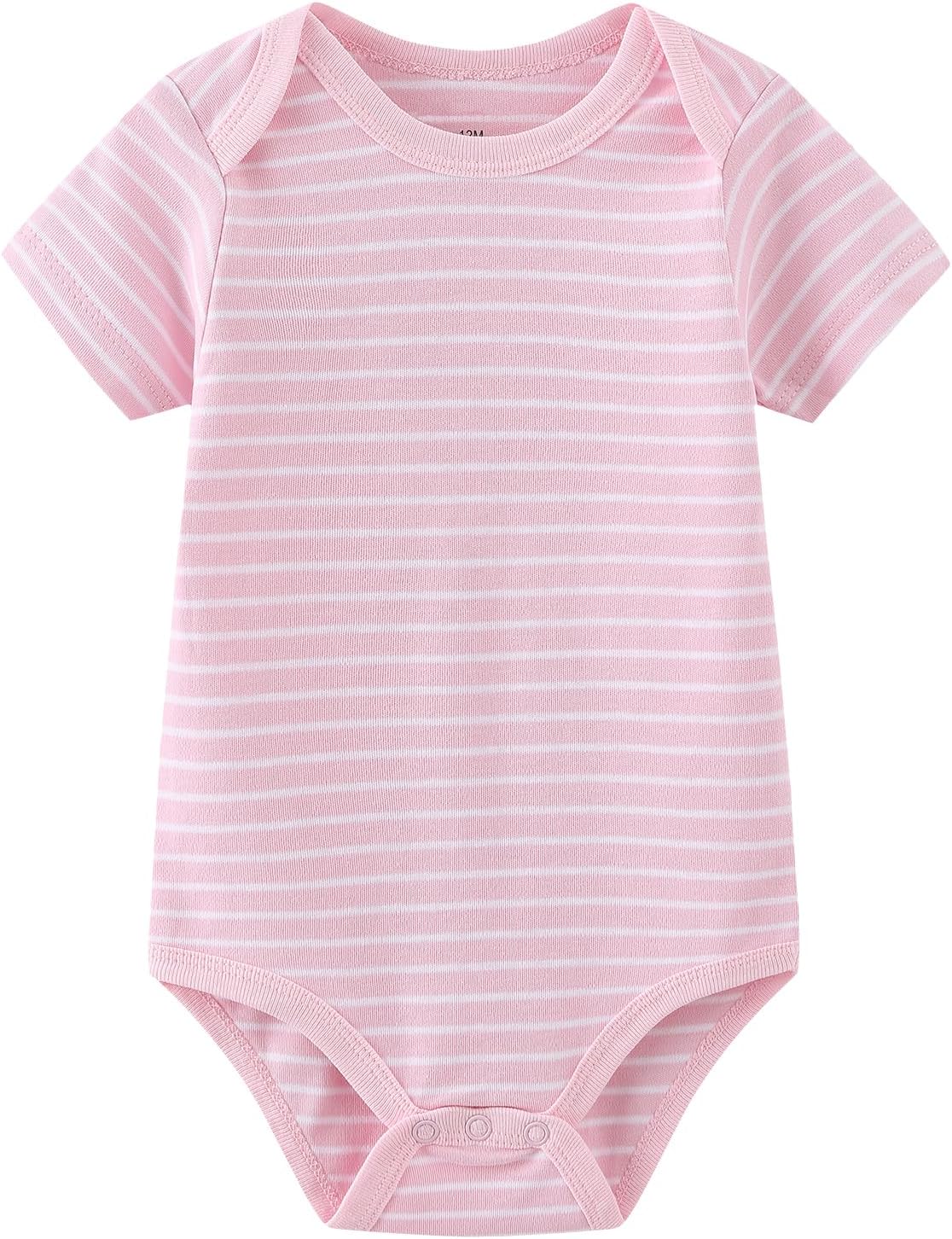 Ruliby Baby Bodysuit and Pant Set 10-pcs Cotton Soft Newborn Clothes Outfit