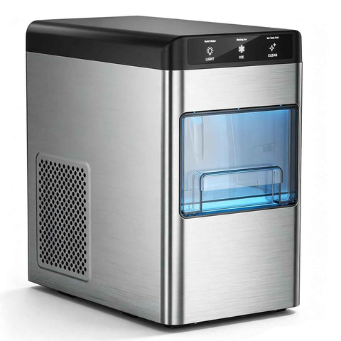 Electactic Nugget Ice Maker Countertop, 35Lbs Daily Pebble Ice Machine
