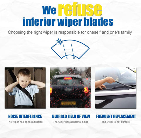 3 wipers Replacement for 2013-2018 Toyota Rav4 Windshield Wipers