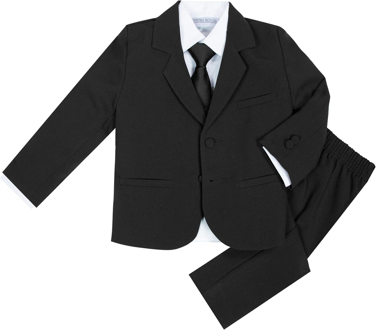 Spring Notion Baby Toddler Boys' Classic Fit Formal Suit Set –Wedding, Ring Bearers, Baptism, and Christening