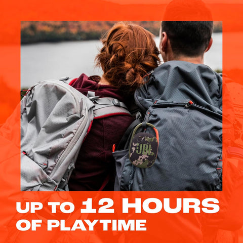 JBL Clip 5 - Ultra-Portable, Waterproof & Dustproof Bluetooth Speaker, Big JBL Pro Sound with Punchy bass, Integrated Carabiner, Up to 12 Hours of Play, Made in Part with Recycled Materials (Black)