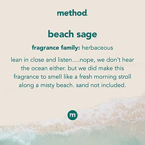 method Fabric Softener, Beach Sage, 53.5 fl oz, 45 Loads, 4 pack