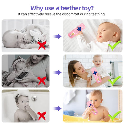 Chuya Silicone Remote Teethers Baby Teething Toys TV Remote Controller