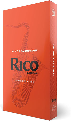 D’Addario Woodwinds - Rico Tenor Sax Reeds - Tenor Saxophone Reeds - Tenor Reeds Crafted for Beginners, Students, Educators - Strength 1.5, 50-Pack