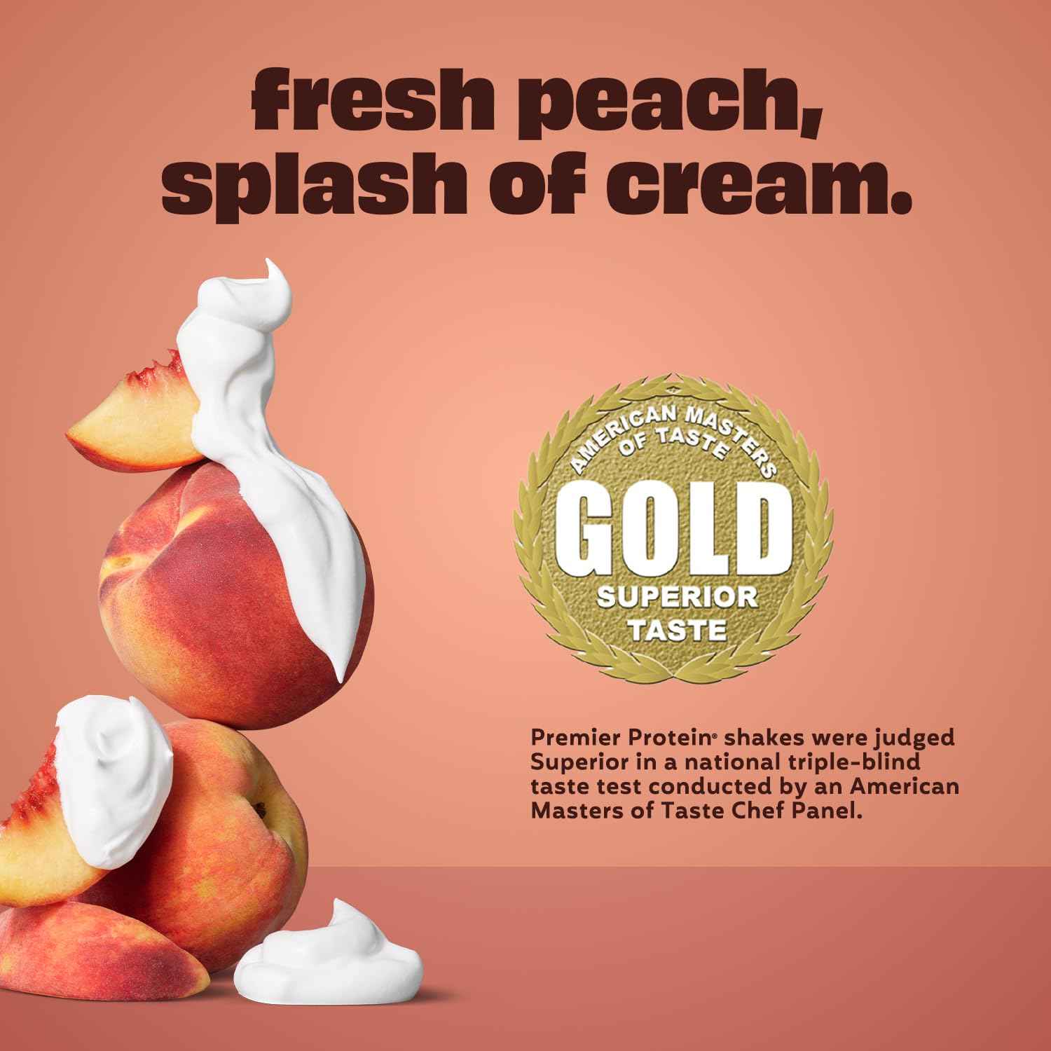 Premier Protein 30g High Protein Shake, Peaches & Cream, 12 Pack | 160 Calories, 24 Vitamins & Minerals, No Added Sugar, Supports Muscle Health, Gluten-Free, 11.5 oz
