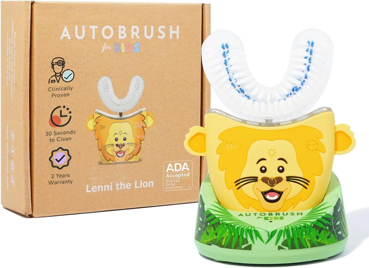 autobrush Kids U-Shaped Electric Toothbrush, ADA Accepted, Ages 6-8