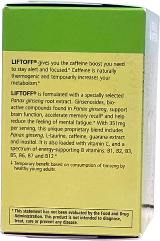 Herbalife Nutrition LIFTOFF Energy Stick Packs -Lemon-Lime Blast - Instant Drink for Natural Boost of Energy, Clears Minds, Improves Concentration, 30 Count (30 Packs), Green Lemon-Lime Blast