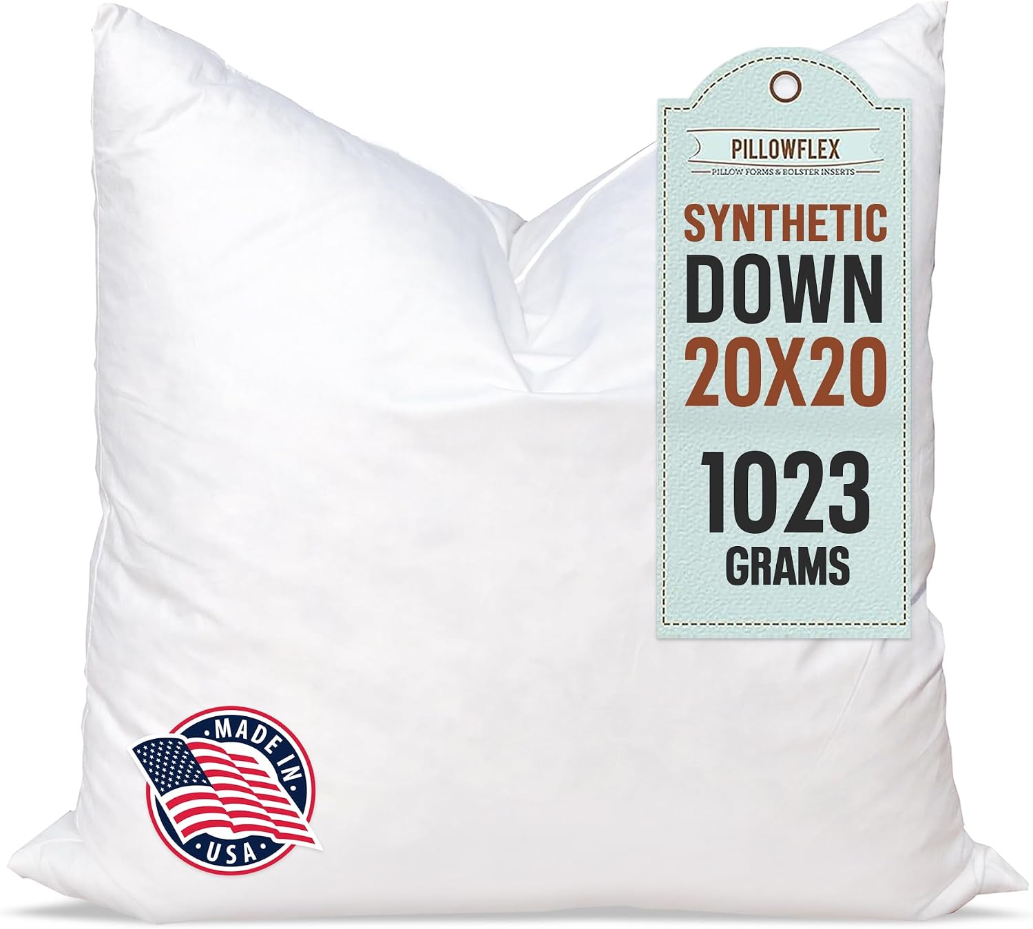 Pillowflex Synthetic Down Pillow Insert 20x20 in - Karate Chop Pillow