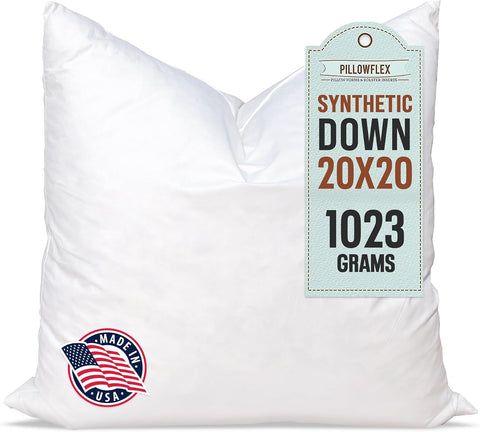 Pillowflex Synthetic Down Pillow Insert 20x20 in - Karate Chop Pillow