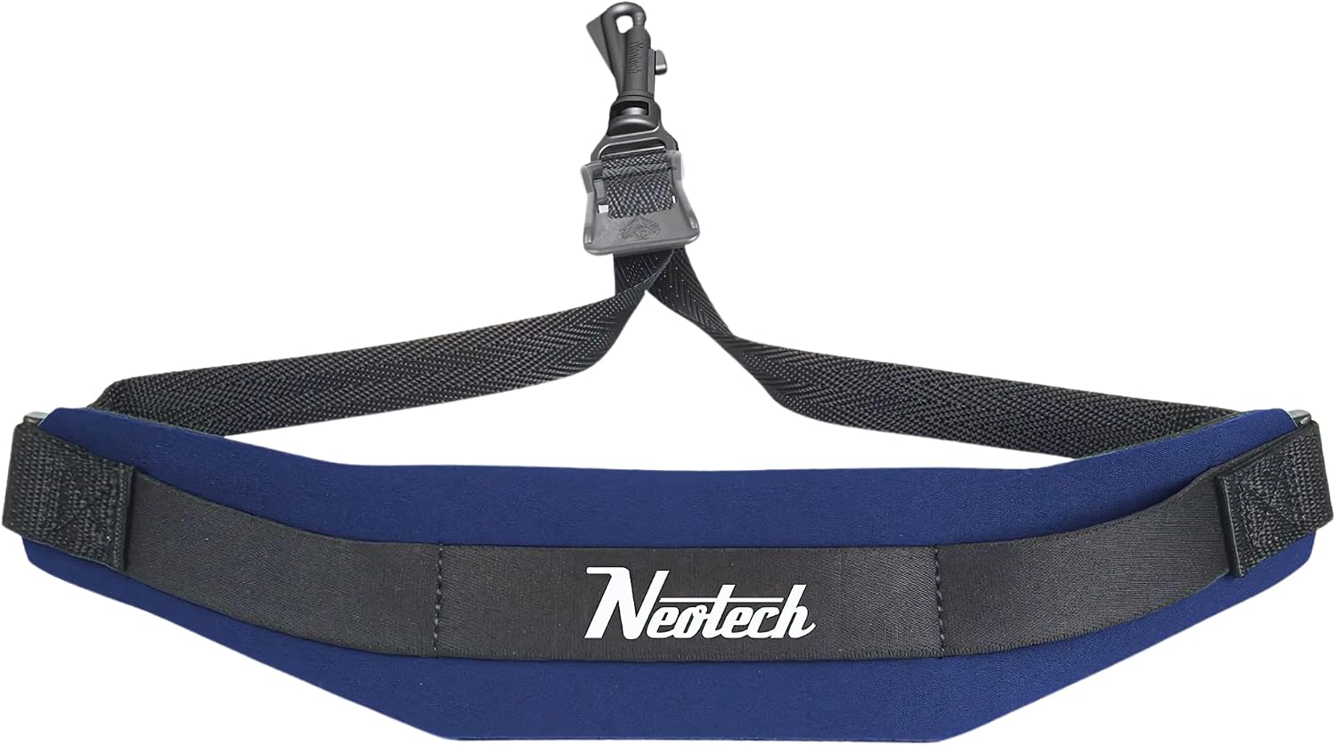 Neotech Saxophone Swivel Hook Neck Strap Soft Sax Padded for Alto Tenor Baritone Soprano – (Regular, Navy) - Made in USA