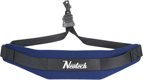 Neotech Saxophone Swivel Hook Neck Strap Soft Sax Padded for Alto Tenor Baritone Soprano – (Regular, Navy) - Made in USA