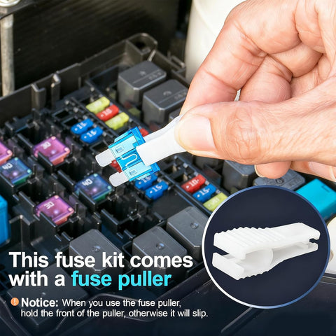 JOREST 160Pcs Mini Fuses Kit,Car Fuses Assortment Kit,Automotive Blade Fuse for Car/RV/Truck/Motorcycle(2Amp 3A 5A 7.5A 10A 15A 20A 25A 30A 35A 40A) + Auto Fuse Puller