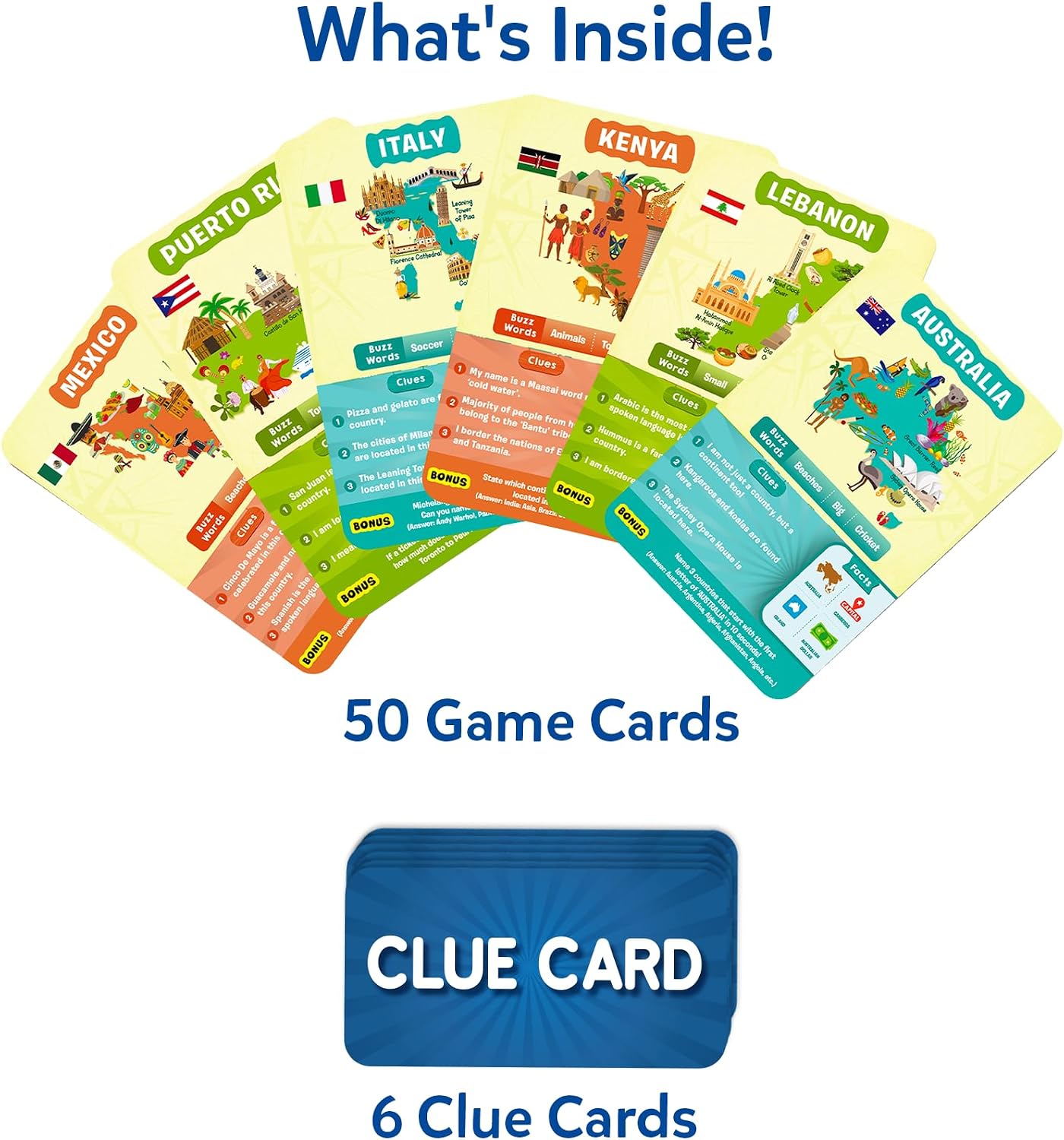 Skillmatics Guess in 10 – Countries of The World, Trivia Card Game