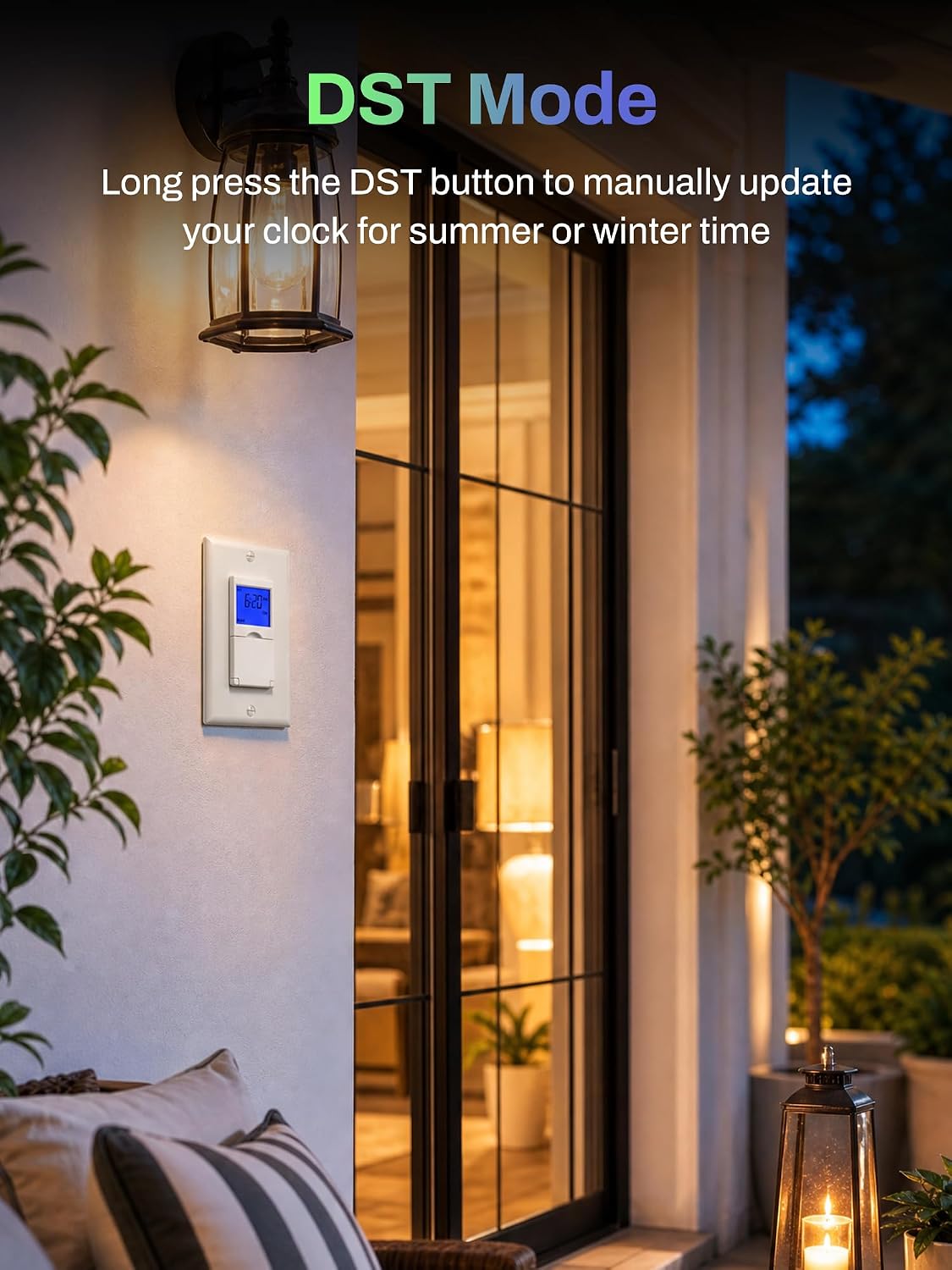 BN-LINK 7 Day Programmable in Wall Digital Timer Switch for Lights, Fans