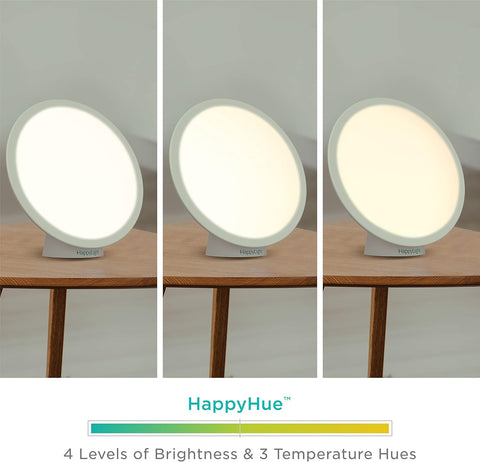 Verilux HappyLight Halo Cordless LED Light Therapy Lamp, 10,000 Lux