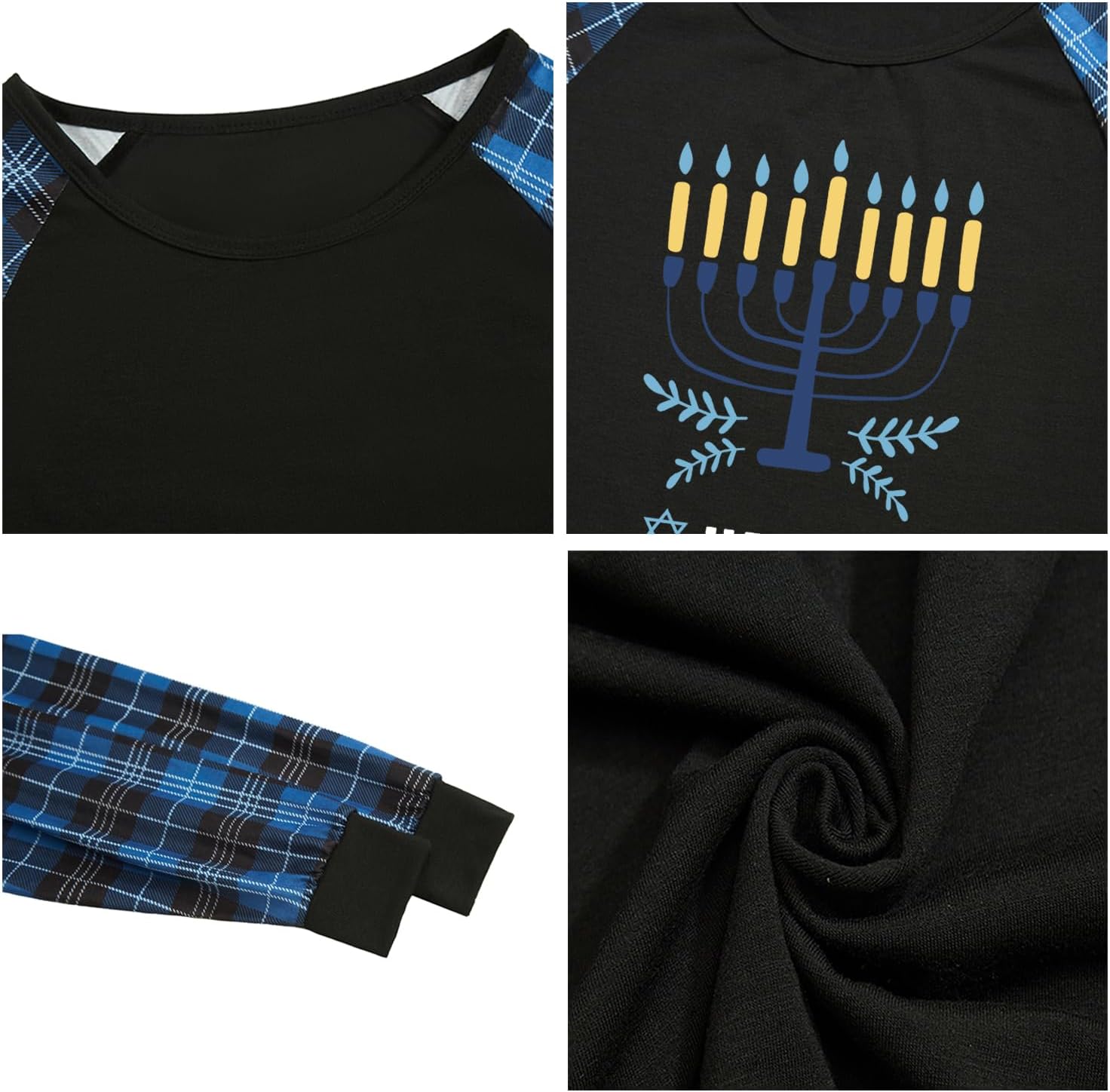 Hanukkah Pajamas for Family Hanukkah Family Pjs Matching Sets With Pocket