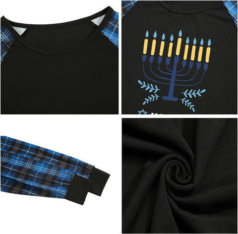 Hanukkah Pajamas for Family Hanukkah Family Pjs Matching Sets With Pocket