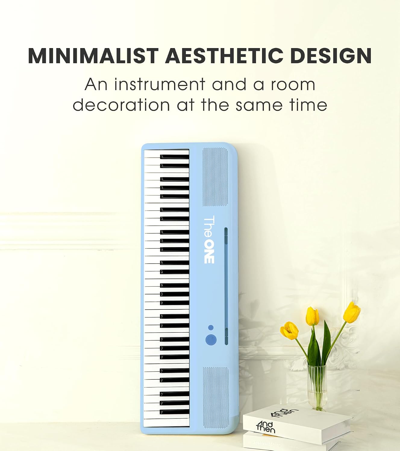 The ONE 61 Key Piano Keyboard with Lighted Keys, Bluetooth MIDI