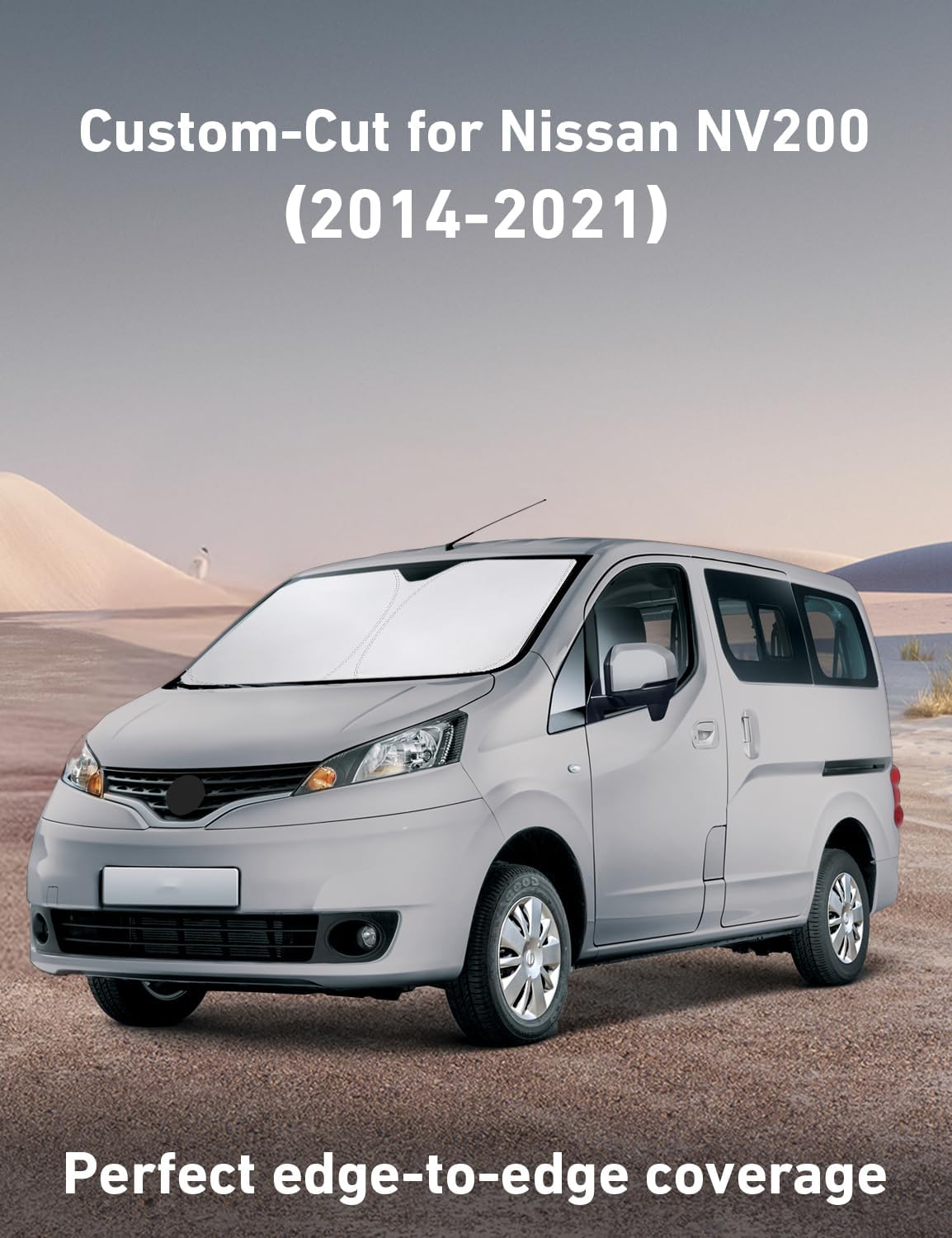 EcoNour Windshield Sunshade Compatible for Nissan NV 200 2014-2020 2021