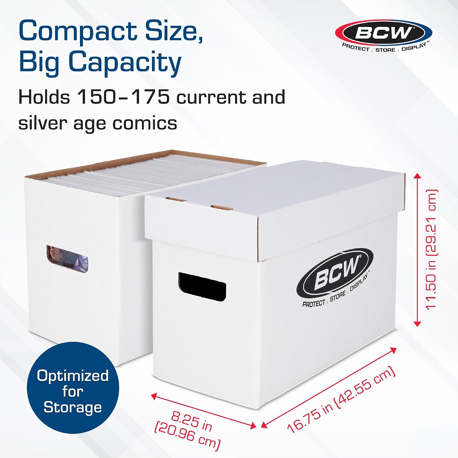 BCW Comic Book Short Boxes, 10 Pack, 150-175 Capacity