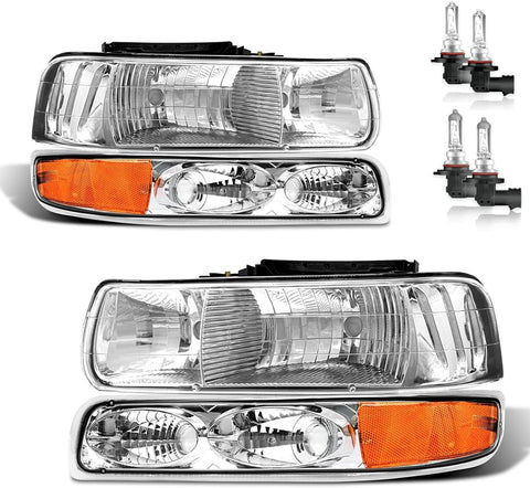 Headlight for 99-02 Chevy Silverado 1500 2500/00-06 Tahoe Suburban