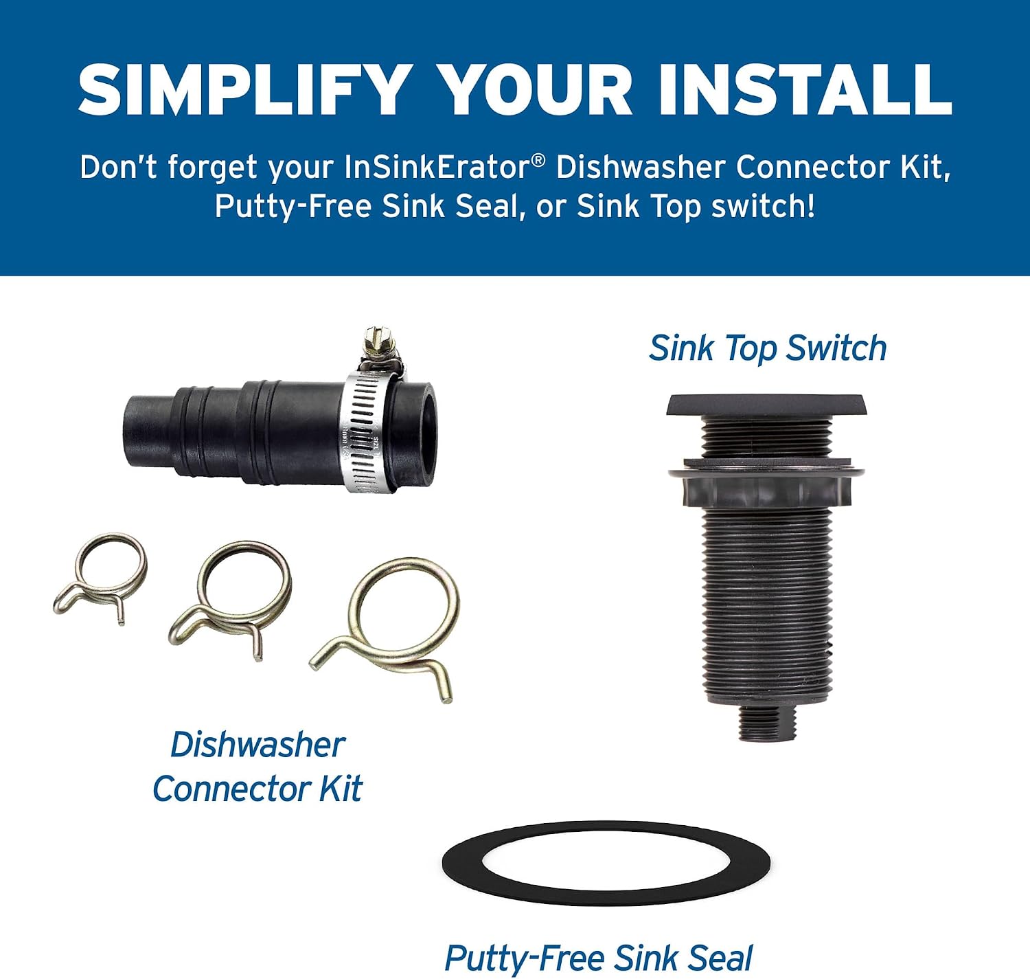 INSINKERATOR Garbage Disposal EZ Connect Cord, Installation Kit, CRD-EZ