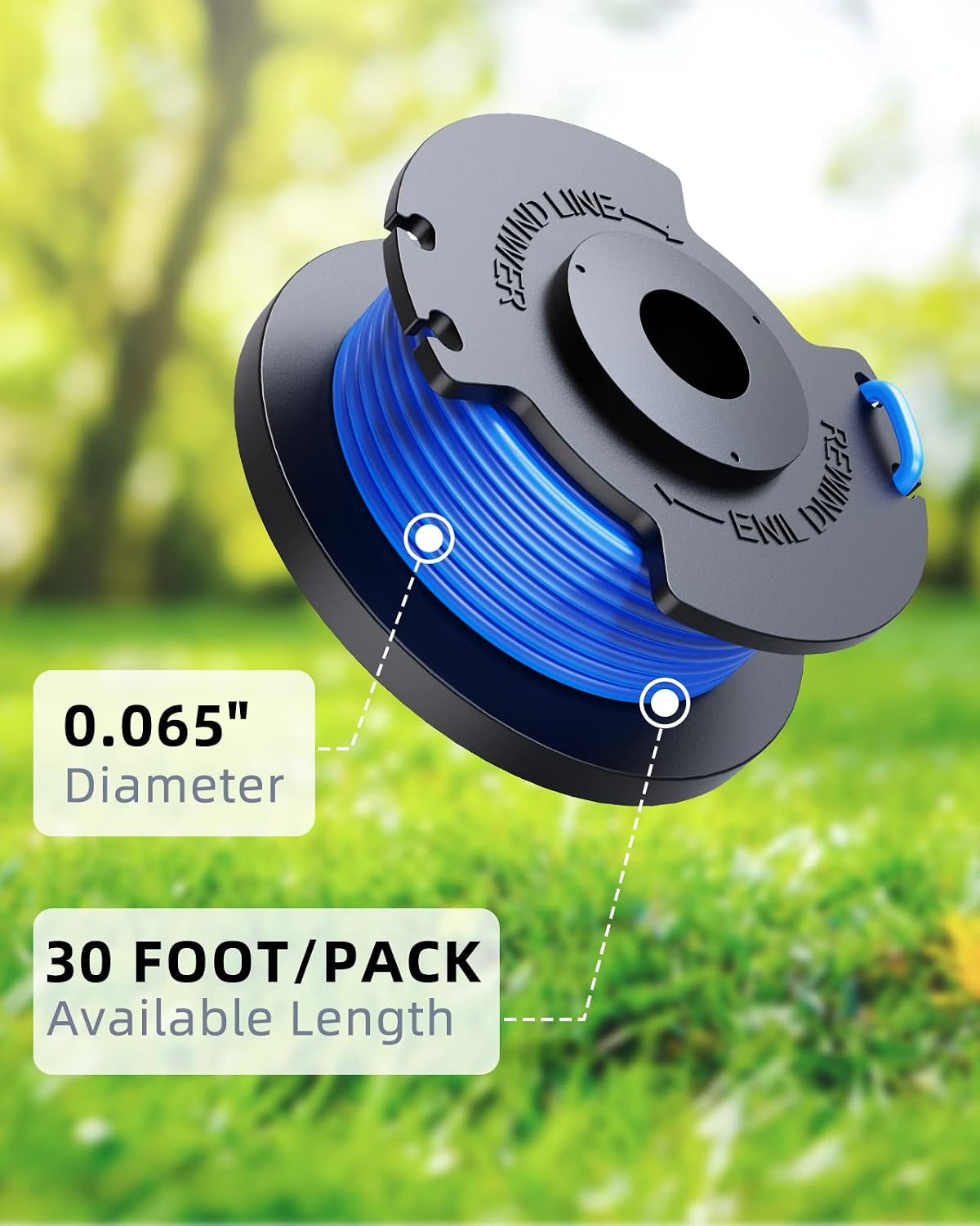 Weed Wacker String Replacement Compatible with Ryobi One+ AC14RL3A 0.065''