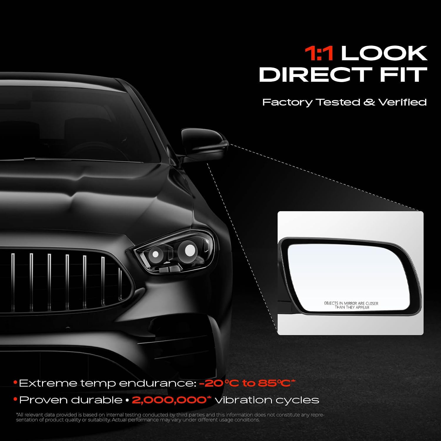 A-Premium Pair (2) Driver and Passenger Side Power Door Mirror