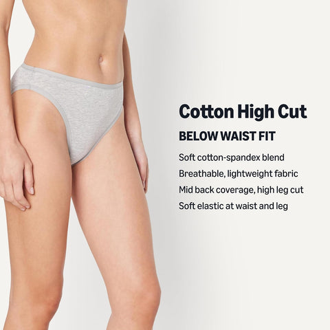 Amazon Essentials Women's Cotton Spandex Bikini Brief Underwear (Available in Plus Size)