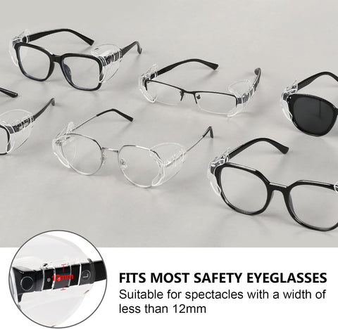 2/4/6/10 Pairs Safety Glasses Side Shields for Eye Protection (2)