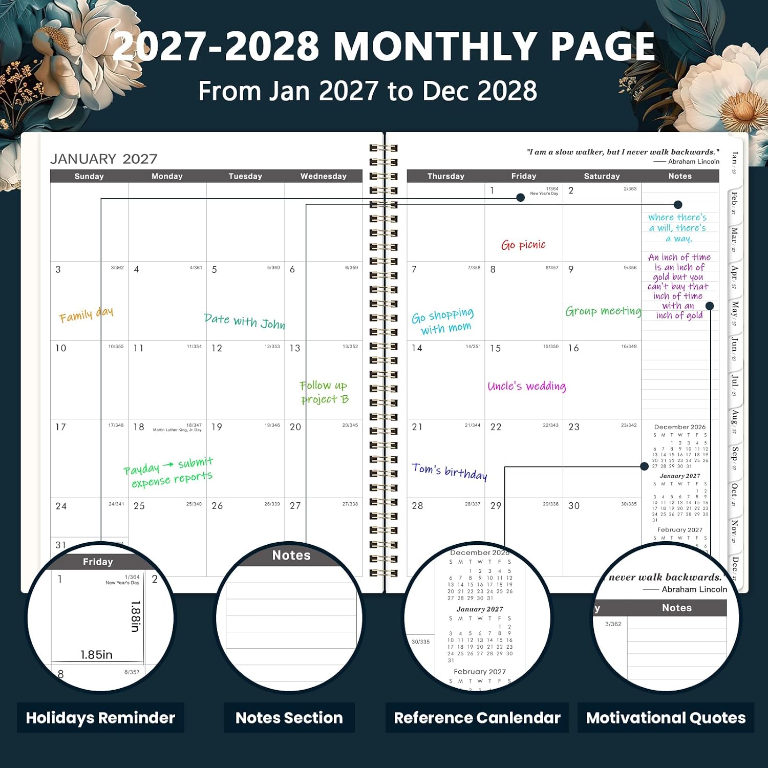 2027-2028 Monthly Planner - 2-Year Monthly Planner 2027-2028