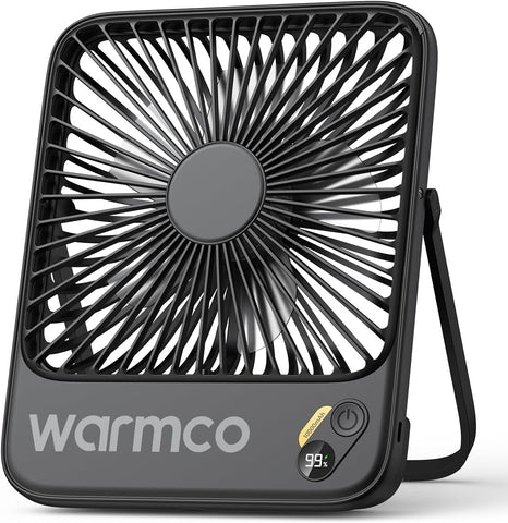 Warmco D3 10000mAh Portable Travel Fan 7-inch, Up to 24H Runtime