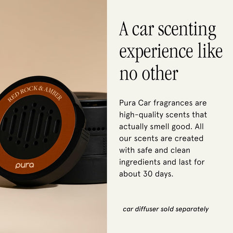 Pura Car Scent Refill, Red Rock & Amber
